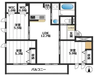 レ・セーナ 上池袋【2階】の間取り