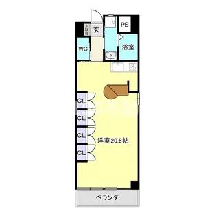 岐阜県岐阜市花沢町5【マンション】の間取り