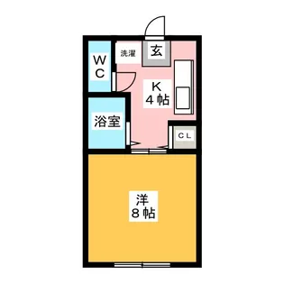 アートハイムII【1階】の間取り