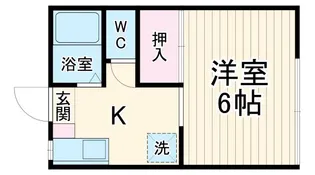 コーポ井出【2階】の間取り