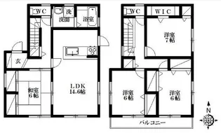 静岡県浜松市中央区鴨江2【一戸建】の間取り