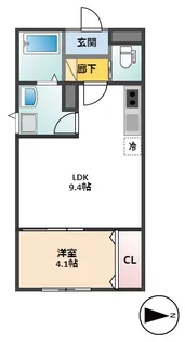 スペース・ラルジュ御幸【2階】の間取り