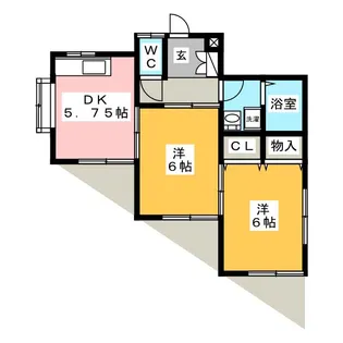 第2コートベルローゼ【1階】の間取り