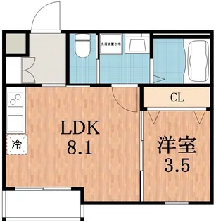 大阪府大阪市東住吉区鷹合2【アパート】の間取り