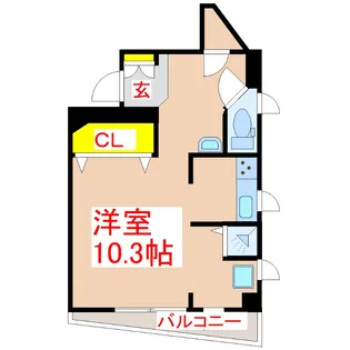 角玉会館 別館【4階】の間取り