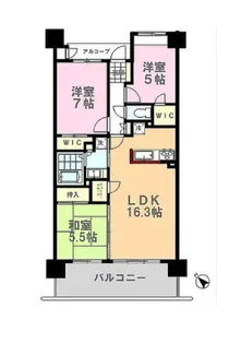 サンクレイドル真岡【4階】の間取り