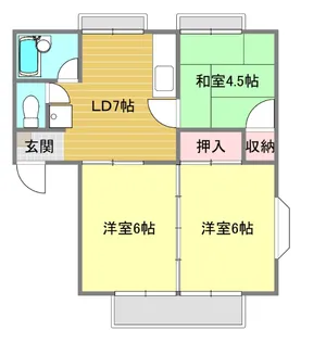 メゾン吉原【1階】の間取り
