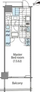 東京都新宿区新宿6【マンション】の間取り