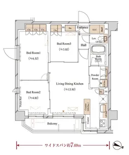 東京都練馬区豊玉上1【マンション】の間取り