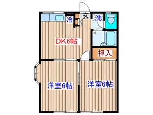 メイプルヒルズII【1階】の間取り