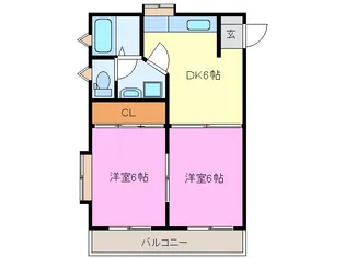 静岡県浜松市中央区初生町【マンション】の間取り