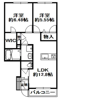 シャーメゾングレース天神【1階】の間取り