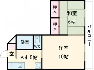 フォルテ今治【4階】の間取り