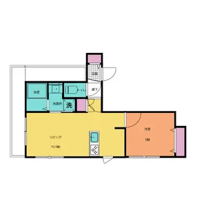 キャリアライズ湘南【4階】の間取り