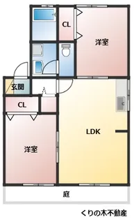 丸木ハイツ【1階】の間取り