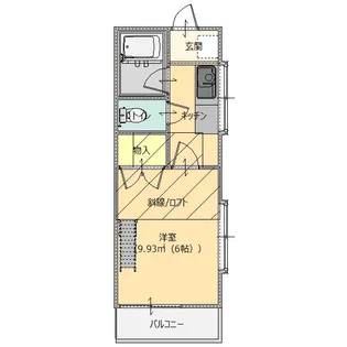 1Kの間取り画像