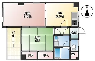 パパ・ド・ポーラスター【2階】の間取り