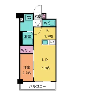 メイクスアート名駅南IV【5階】の間取り