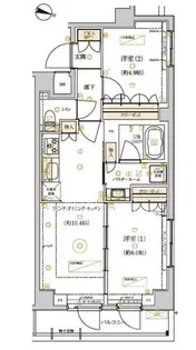 ドムスタイル武蔵小山【1階】の間取り