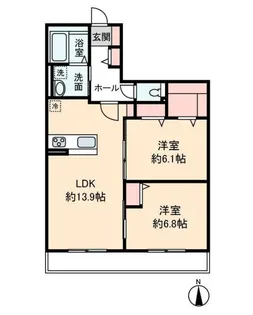 HEIM MAISON 庄内通駅東 A棟【1階】の間取り