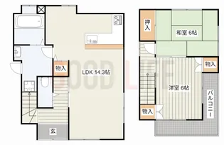 兵庫県加古川市西神吉町岸【一戸建】の間取り