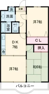クラウンハウス【3階】の間取り