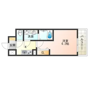 大阪府大阪市福島区海老江6【マンション】の間取り