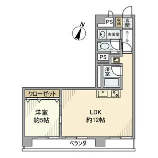 早稲田永谷マンション【5階】の間取り