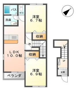 グランディールIII【1階】の間取り