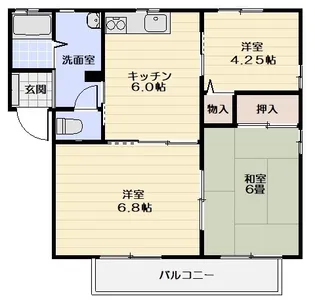 ルネッサ泉 C棟 (泉玉露)【1階】の間取り
