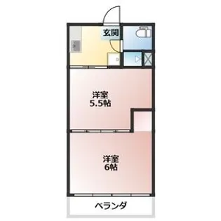 花ノ木アパート【2階】の間取り