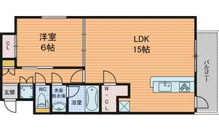 本町橋倶楽部【9階】の間取り
