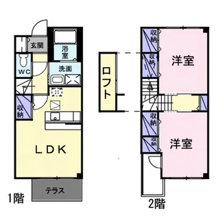 ソレアードCの間取り