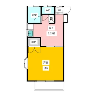 メゾンエイト【2階】の間取り