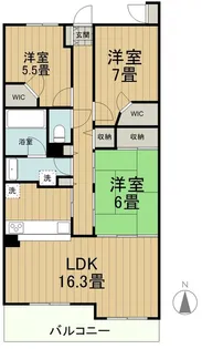 ニューロシティ【8階】の間取り