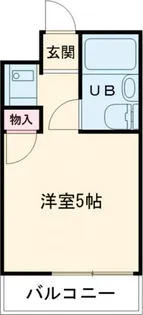 1Rの間取り画像