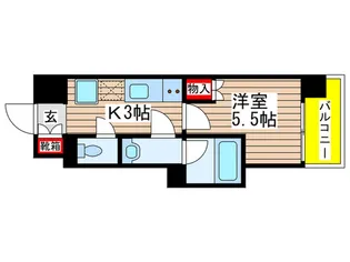 カーサアルマーレ【5階】の間取り