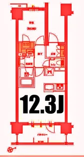 プレシス元住吉プロスタイル【6階】の間取り