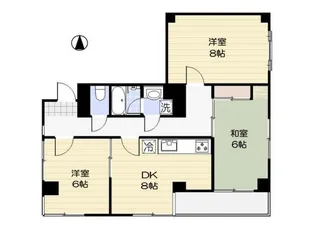 国分寺シティハイツ【1階】の間取り