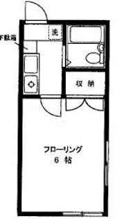 東京都国分寺市西恋ヶ窪4【アパート】の間取り