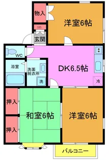 ラ・ポール【1階】の間取り