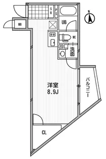 アーデン芝公園 406号室【4階】の間取り