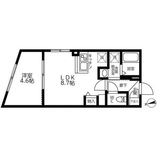 東京都中野区本町3【マンション】の間取り