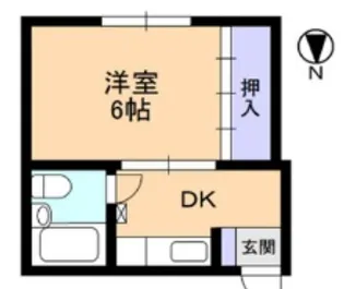 第一文の里ビル【5階】の間取り
