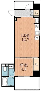 大阪府大阪市天王寺区大道3【マンション】の間取り