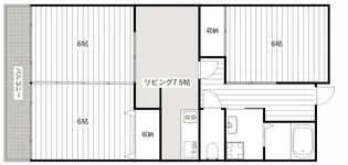 セントラルマンション【2階】の間取り