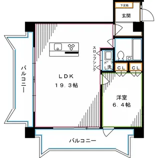 東京都杉並区梅里1【マンション】の間取り