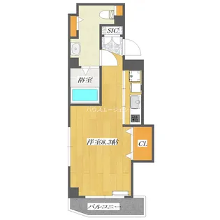 ボワリジエール【4階】の間取り