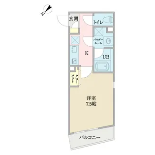 グラントフィールド成増【1階】の間取り