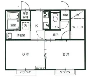 メゾン泉【1階】の間取り